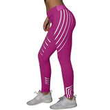 Laser Glow in the Dark fitness high waist elastic leggings Women