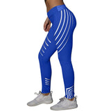 Laser Glow in the Dark fitness high waist elastic leggings Women