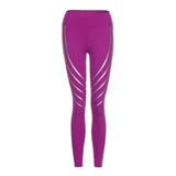 Laser Glow in the Dark fitness high waist elastic leggings Women